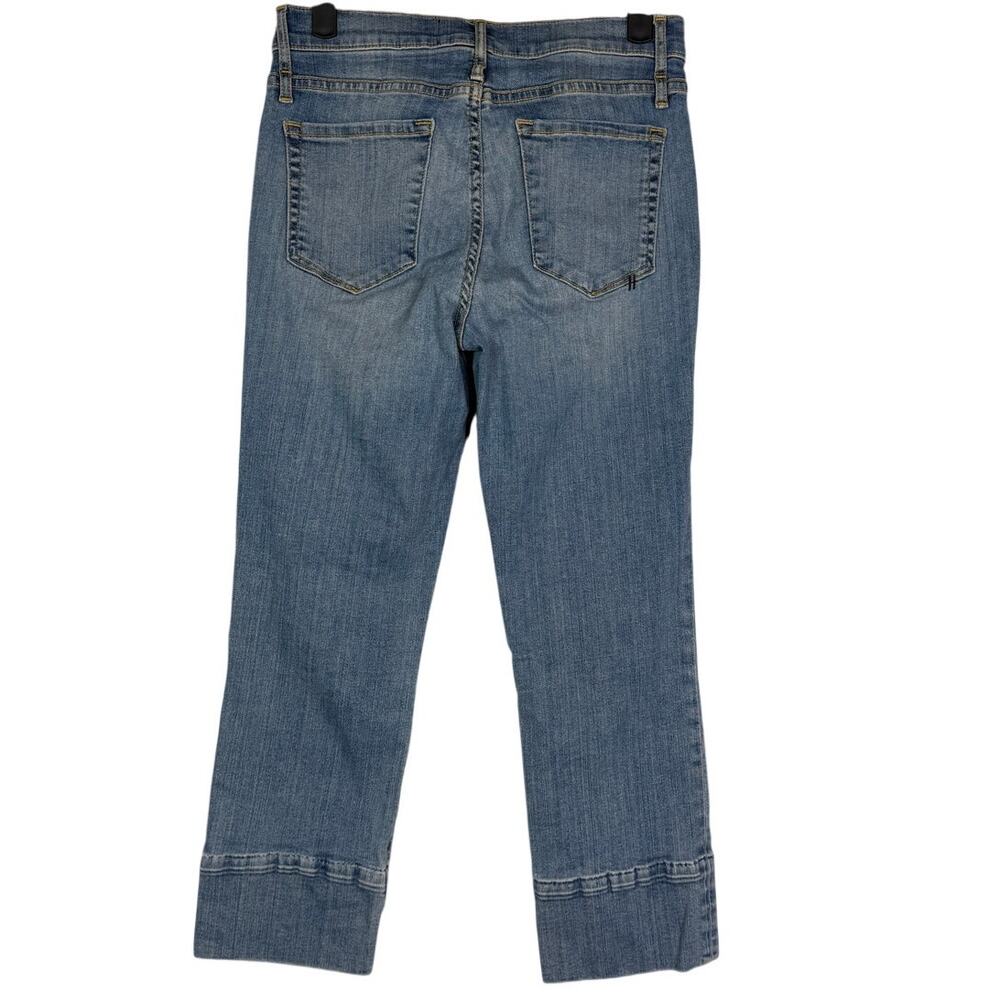 Calvin Rucker Vintage Cropped See The Love Mid Rise Jeans 5 Pocket 28 Light Wash - Picture 14 of 15